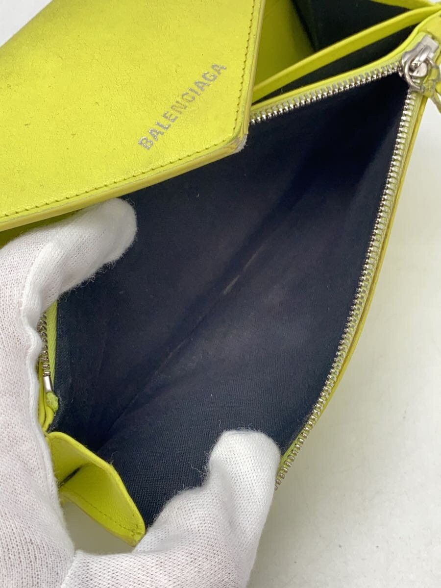 Balenciaga Balenciaga Leather Long Wallet Yellow Size ONE SIZE - 5 Thumbnail