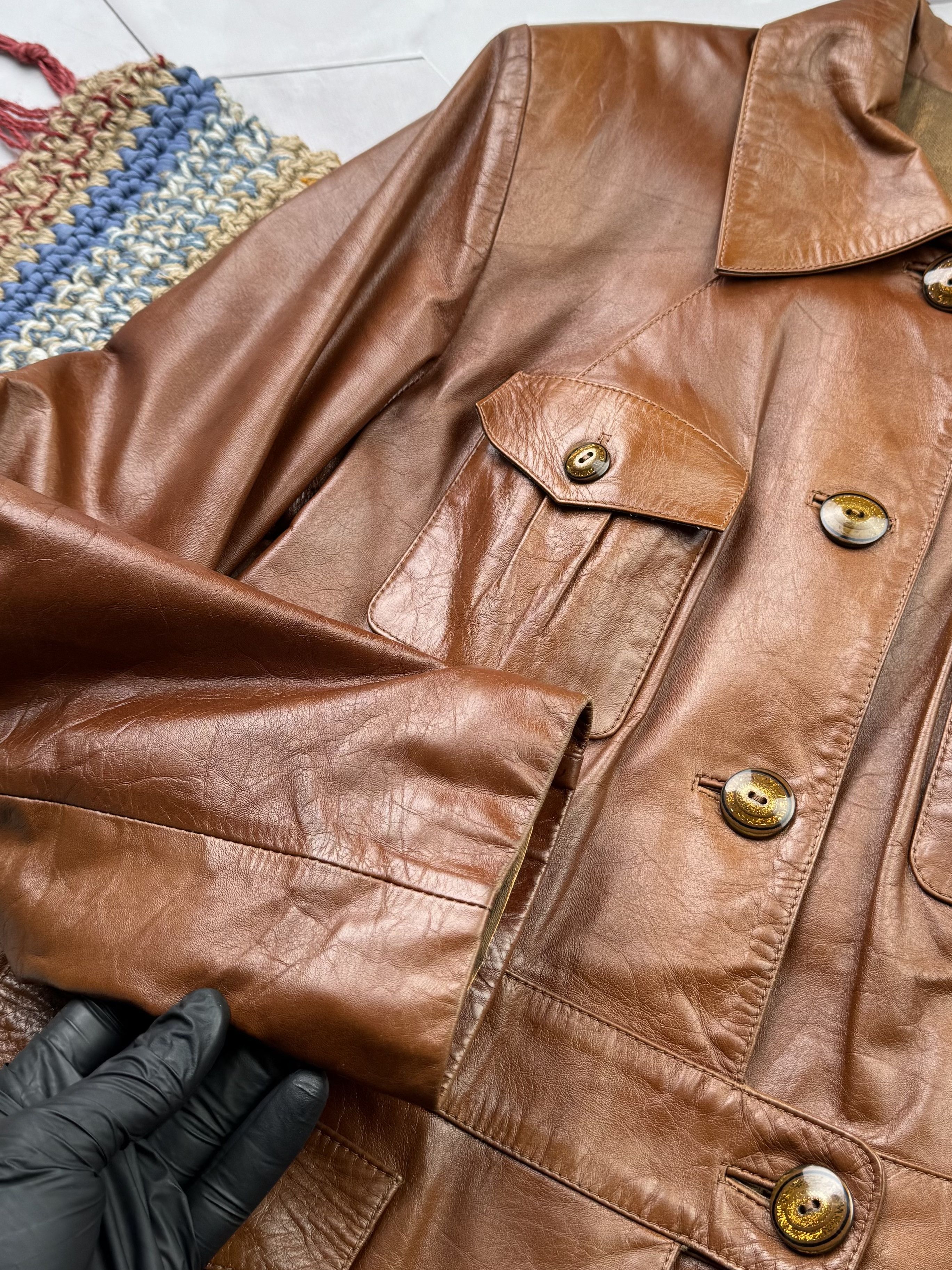 Vintage Vintage Leather Jacket (ES9) Size M / US 6-8 / IT 42-44 - 6 Thumbnail