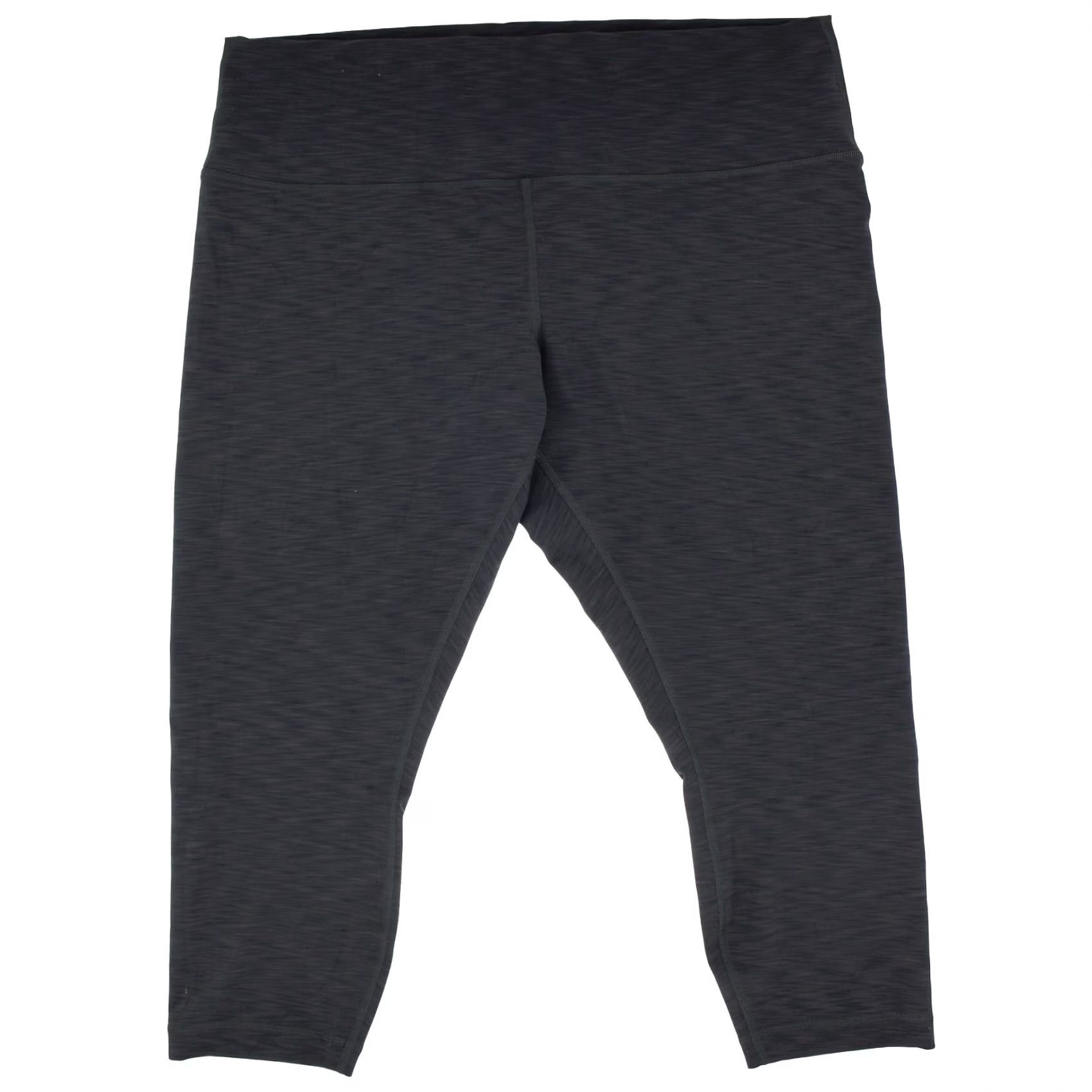 Lululemon Lululemon Wunder Train High-Rise Everlux Crop Leggings 23 in Inseam, Gray, Plus Size 20, Women's Adult Leggings, Cropped, Slim, Athletic, Athleisure Size 42" / US 20 - 2 Thumbnail