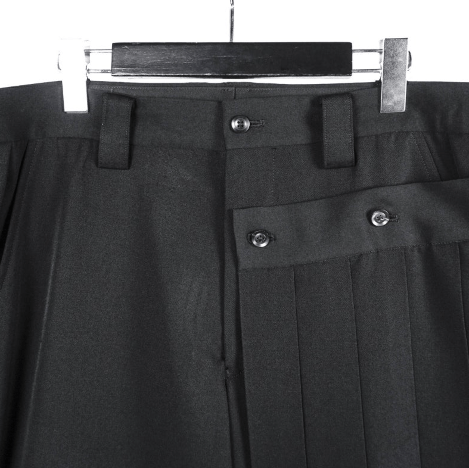 Yohji Yamamoto Yohji Yamamoto Pour Homme - Wool Left Pleats Mackin Pants Size US 32 / EU 48 - 3 Thumbnail