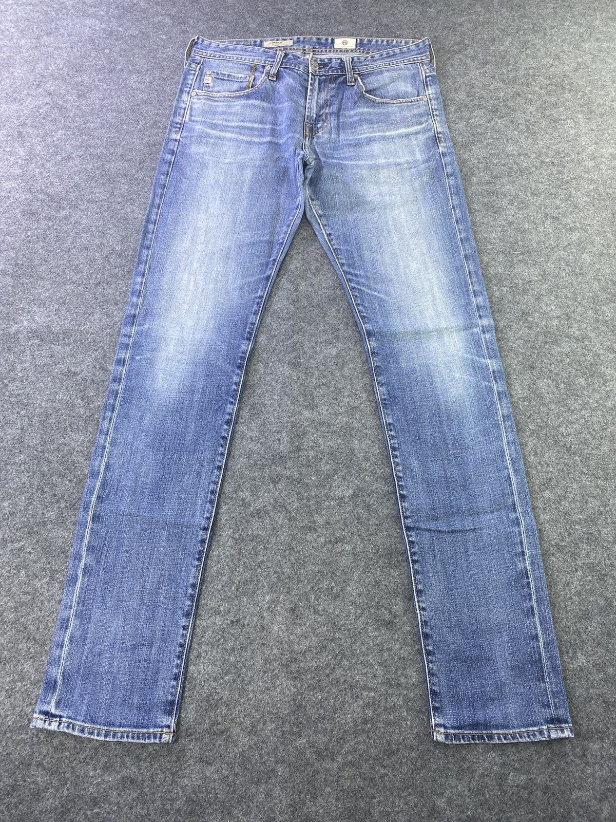 AG Adriano Goldschmied × Japanese Brand AG Adriano Goldschmied Blue Wash Denim - J941 Size 32" / US 10 / IT 46 - 2 Thumbnail