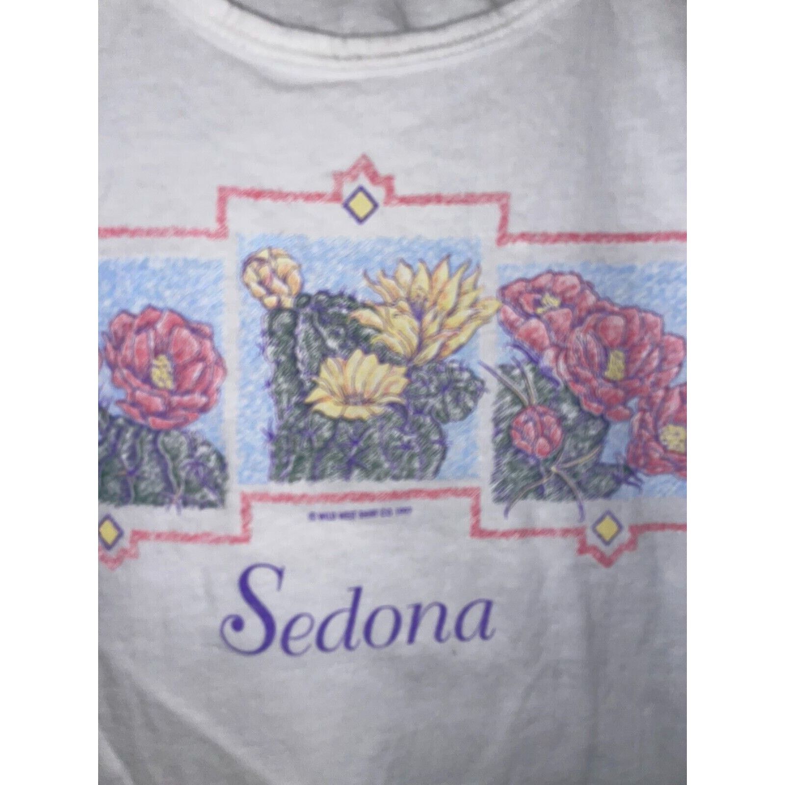 Vintage Womens Vintage Sedona Shirt Arizona Cactus Tee Top 90s XL Size XL / US 12-14 / IT 48-50 - 3 Thumbnail