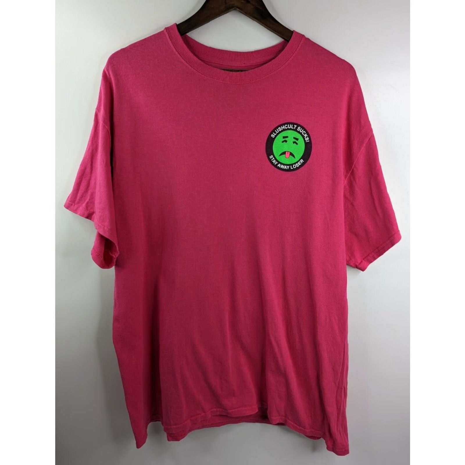 Vintage Suck Me I'm T-Shirt Pink XL Slushcult Sucks! "Stay Away Loser" Skater Wear Shirt Unisex Adults Mens Womens Size US XL / EU 56 / 4 - 3 Thumbnail