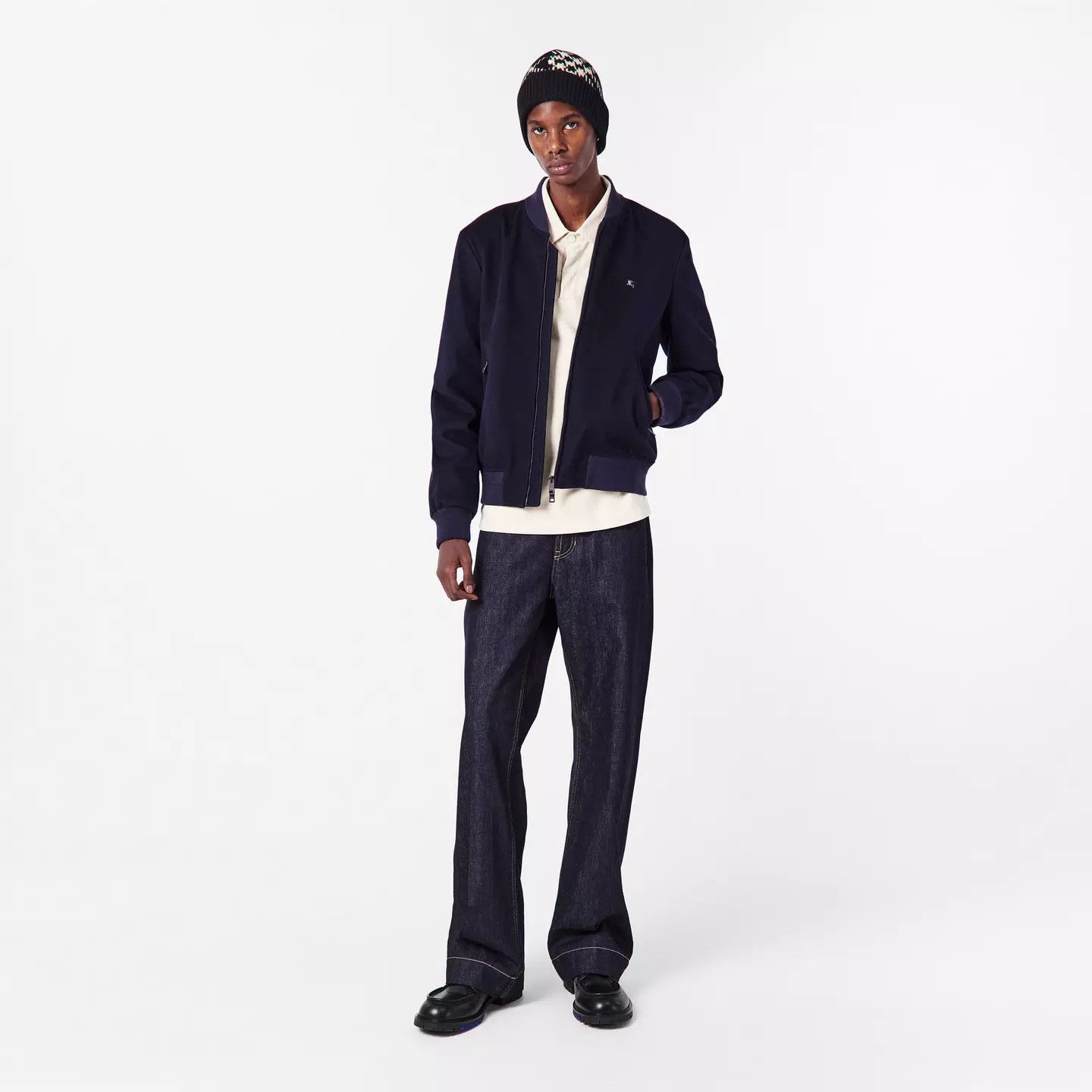 Burberry o1g2r1mq0426 Structured Bomber Jacket in Navy Size US L / EU 52-54 / 3 - 6 Thumbnail