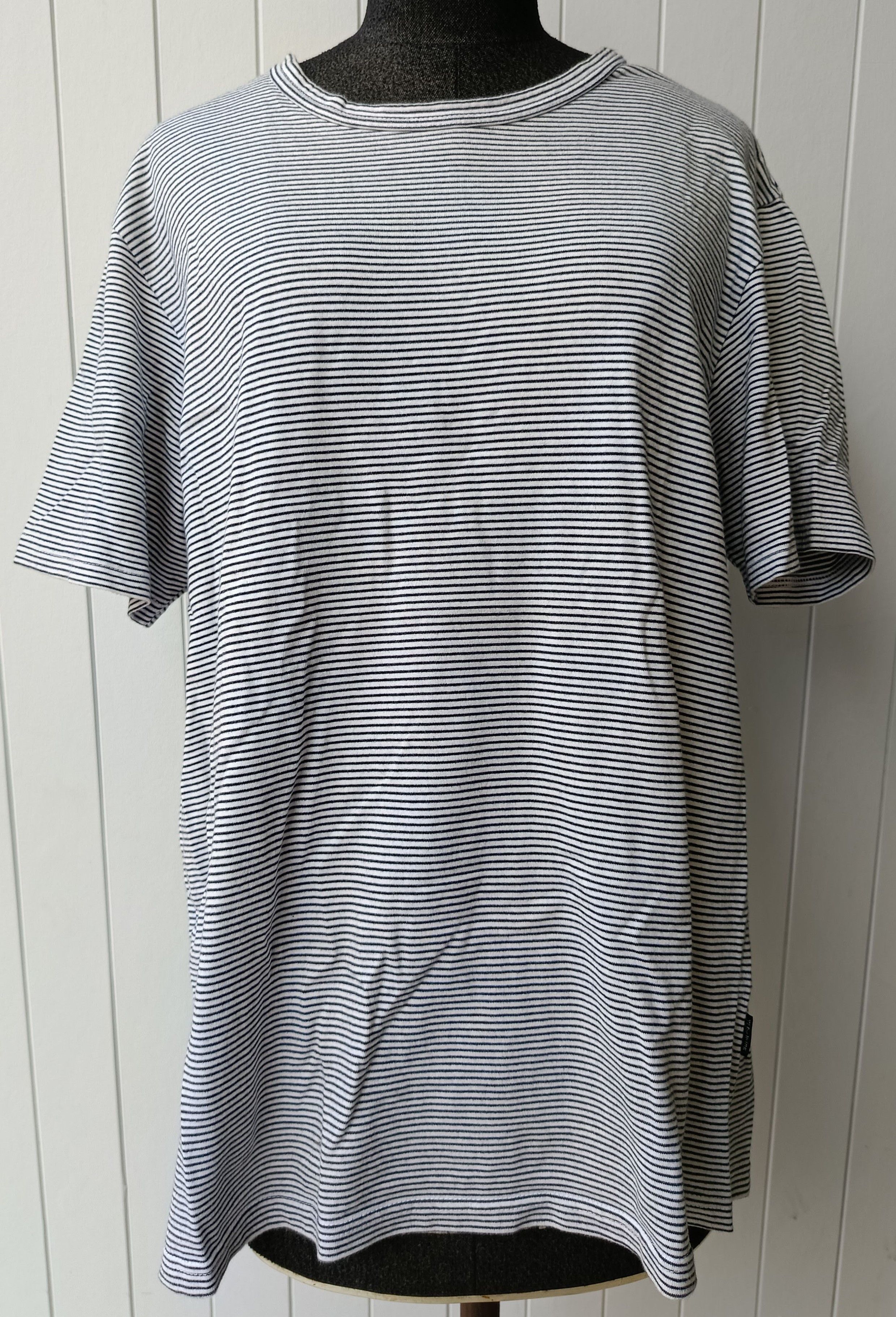 Yohji Yamamoto Yohji Yamamoto Y's Ys for living blue striped large tshirt Size US L / EU 52-54 / 3 - 4 Thumbnail