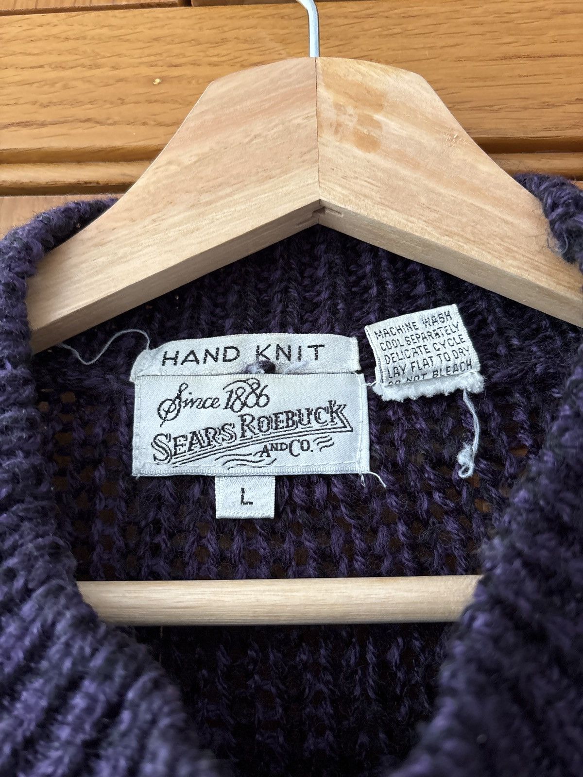 Other Handknit Vibtage Sweater Size US L / EU 52-54 / 3 - 4 Thumbnail