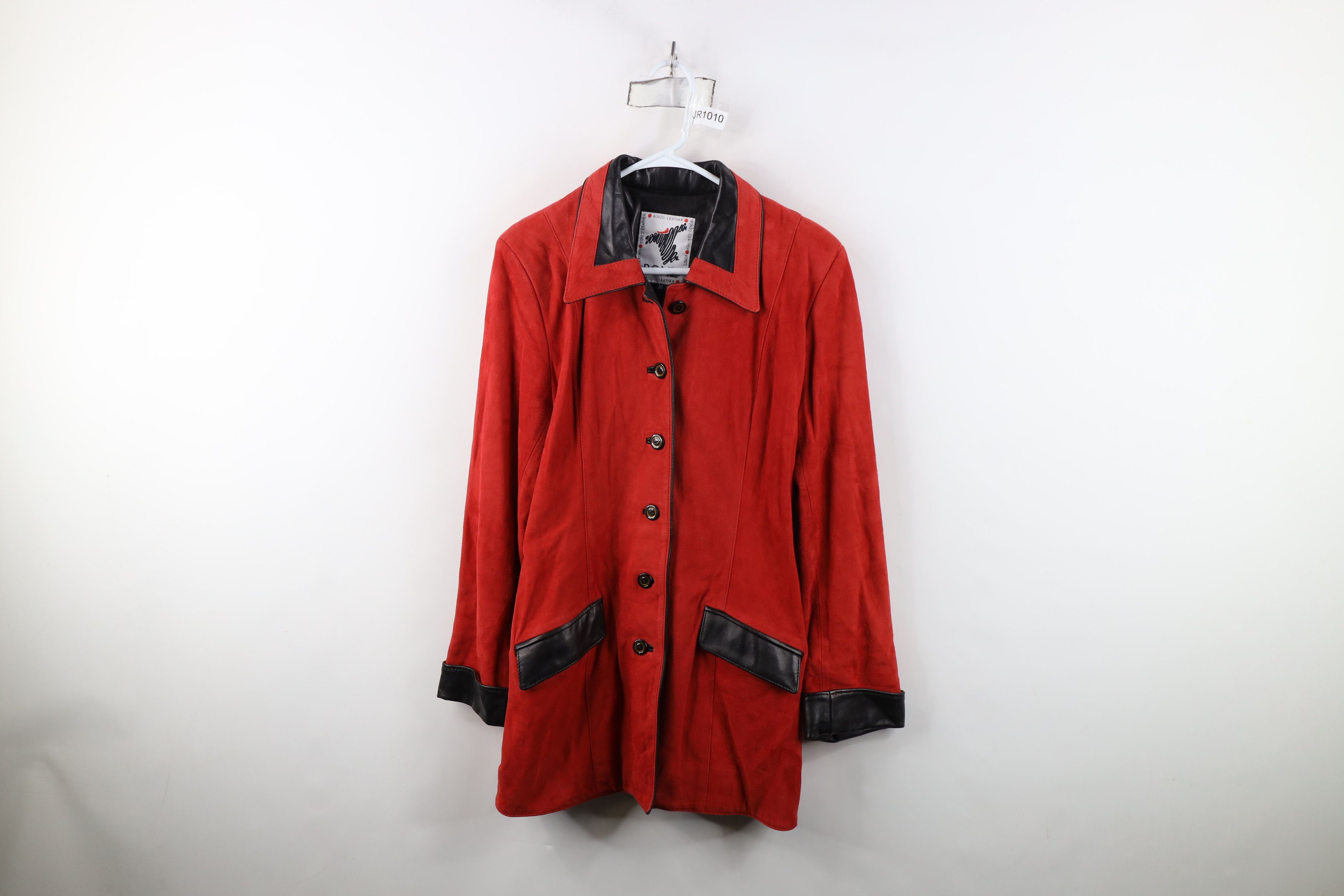 Vintage Vintage 90s Streetwear Lambskin Suede Leather Jacket Coat Size M / US 6-8 / IT 42-44 - 1 Thumbnail