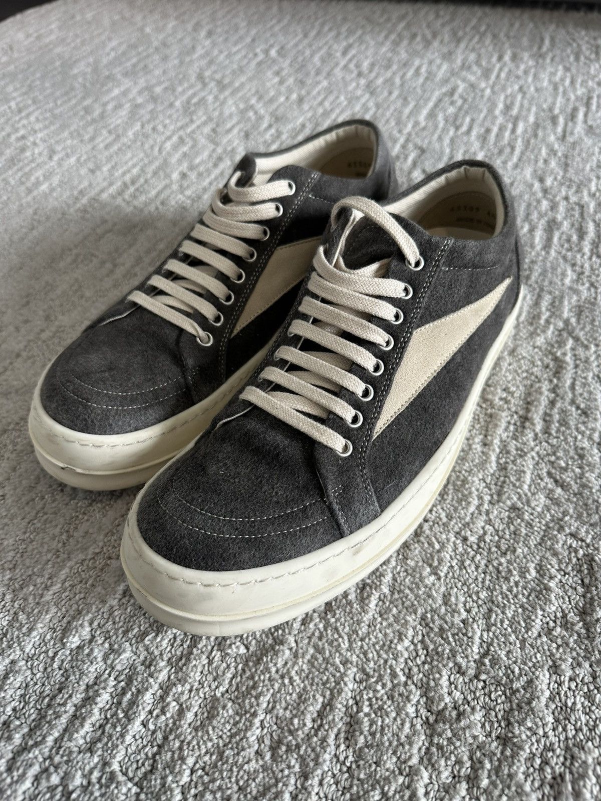 Pre-owned Rick Owens Vintage Low Shoes In Gray