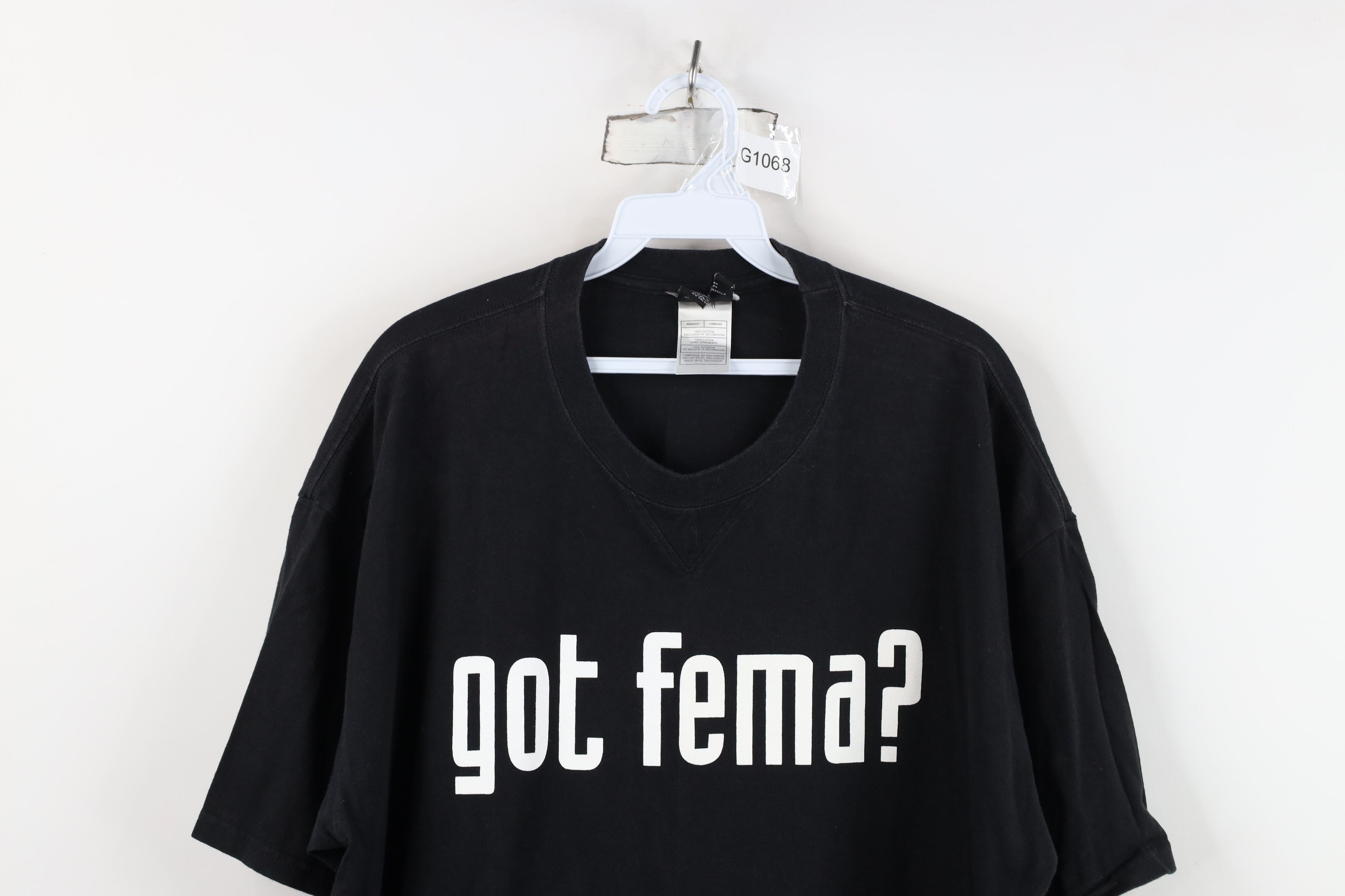 Nike Vintage Nike Air Jordan Spell Out Got FEMA T-Shirt Black Size US XL / EU 56 / 4 - 2 Thumbnail