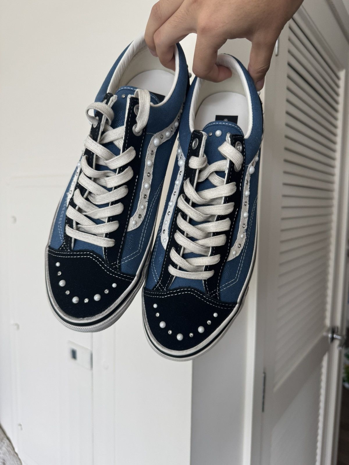 Vans Pearlized Vans Old Skool 36 Navy Size US 11 / EU 44 - 1 Thumbnail