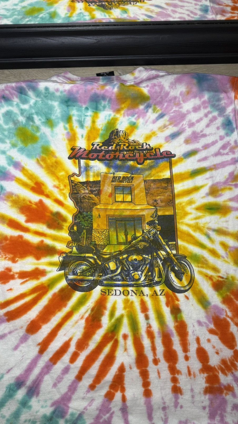 Harley Davidson Vintage / Y2K Harley Davidson Sedona Arizona Tie Dye Shirt Size US XL / EU 56 / 4 - 2 Thumbnail