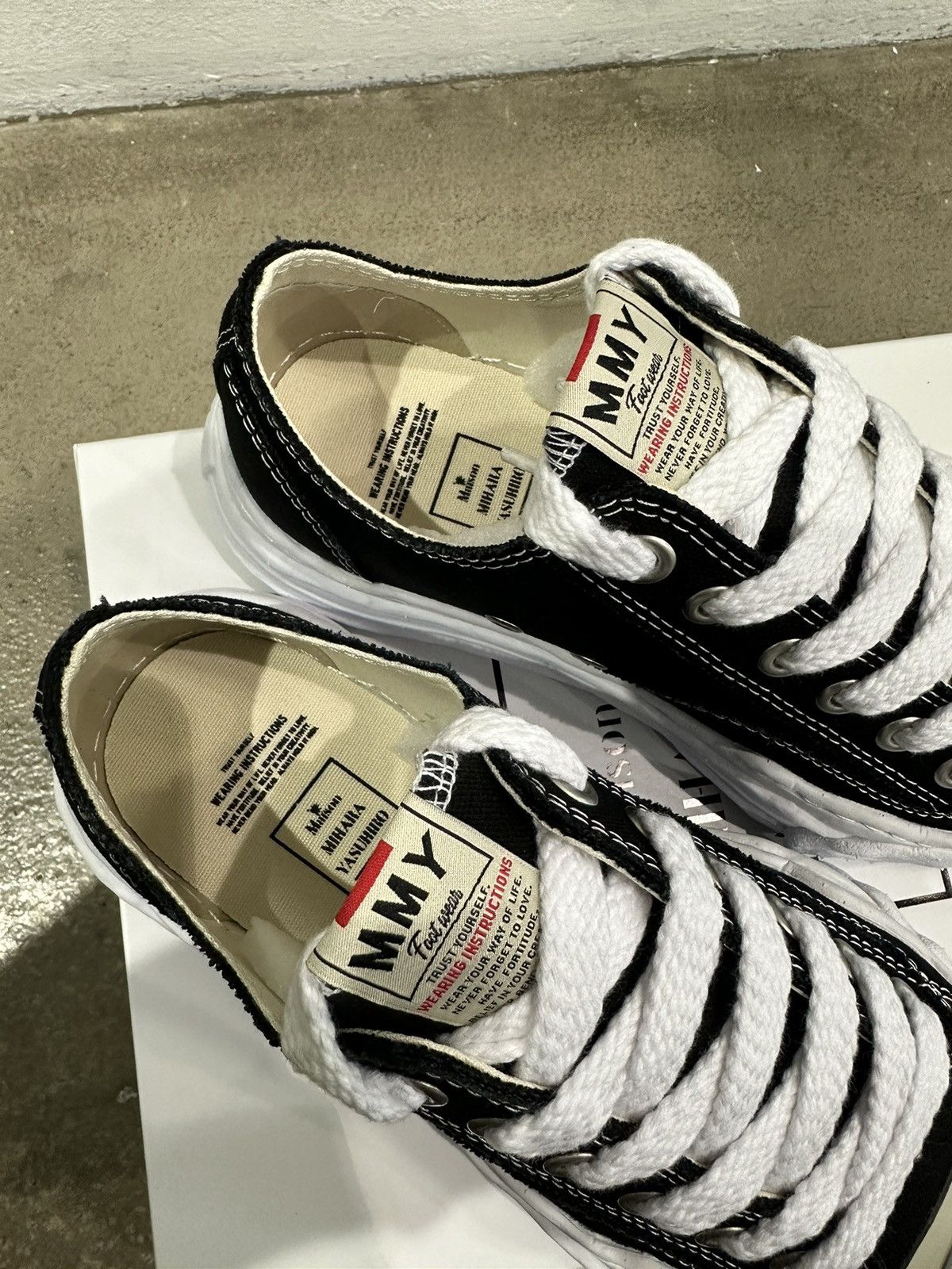 Maison MIHARA YASUHIRO MAISON MIHARA YASUHIRO - Hank Low Black Sneakers Size US 10 / EU 43 - 4 Thumbnail