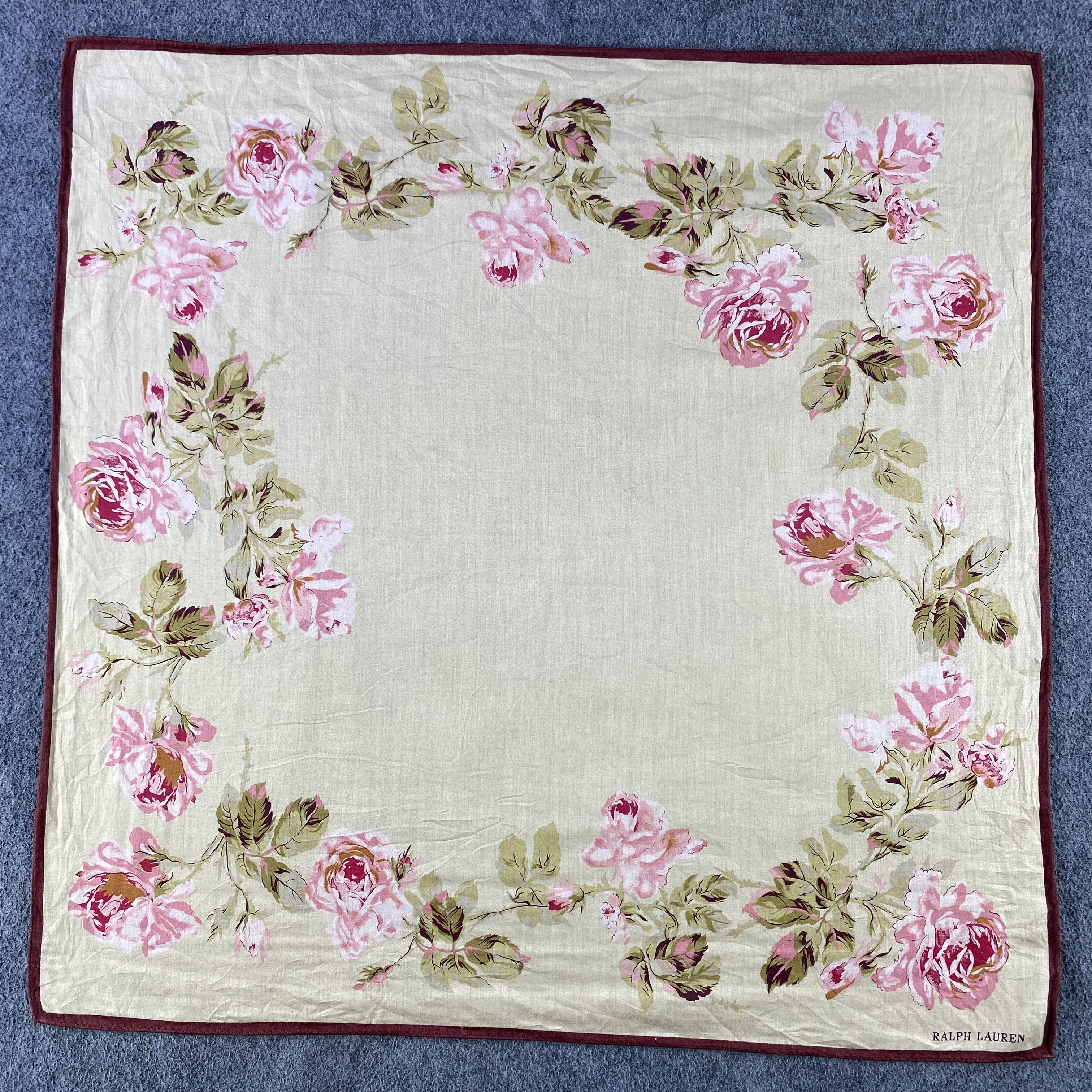 Ralph Lauren × Vintage Ralph Lauren Handkerchief/Neckerchief/Bandana HC737 Size ONE SIZE - 1 Thumbnail
