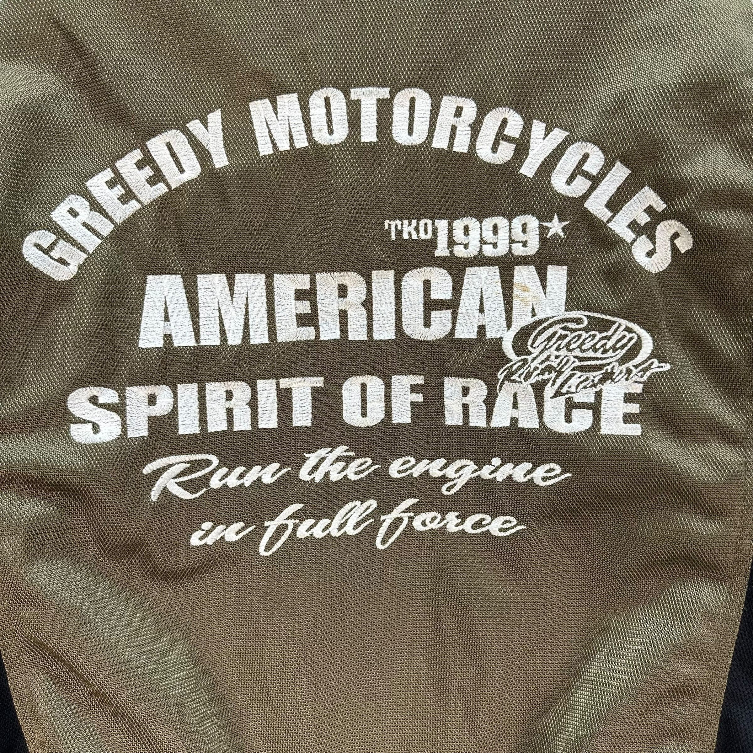 Vintage GREEDY RACING Motorcycles Jacket #A17-0413 Size US XL / EU 56 / 4 - 18 Thumbnail