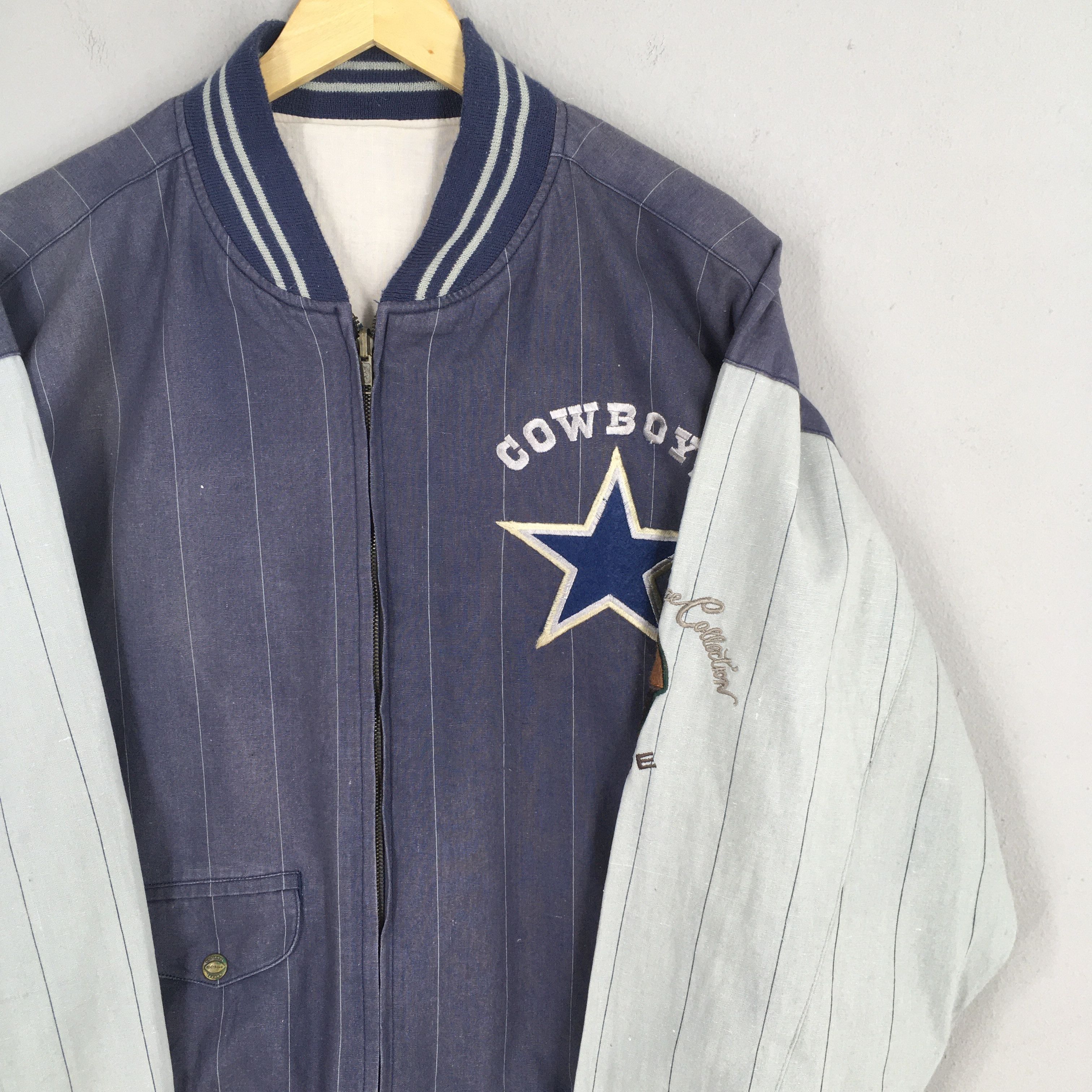 NFL Vintage 90s Dallas Cowboys NFL Varsity Jacket Medium Size US M / EU 48-50 / 2 - 4 Thumbnail