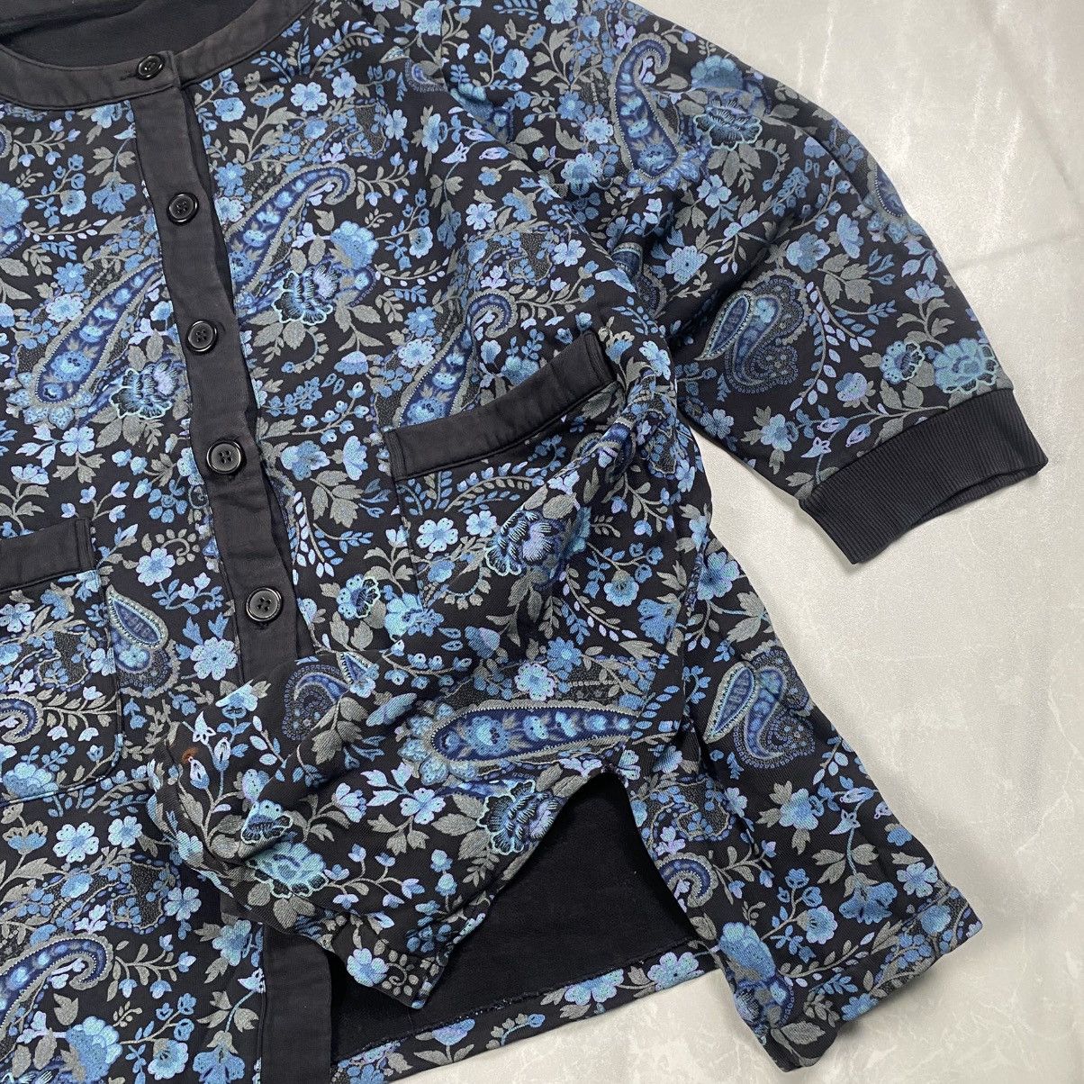 Japanese Brand Vintage Japanese Designer Paisley Dress Sweatshirt Size ONE SIZE - 3 Thumbnail