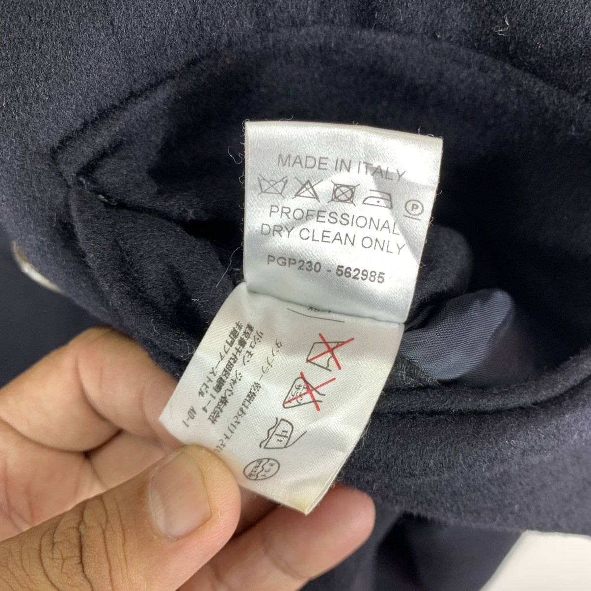 Alfred Dunhill × Vintage VINTAGE DUNHILL DOUBLE BREASTED OVERCOAT BLACK JACKET WOOL Size US M / EU 48-50 / 2 - 10 Thumbnail