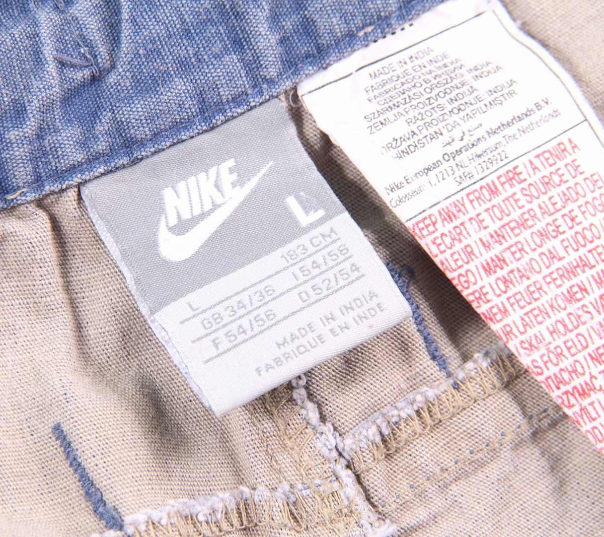 Nike Nike Vintage 90s Denim Shorts Team ACG NSF Tech Fleece L Size US 34 / EU 50 - 4 Thumbnail
