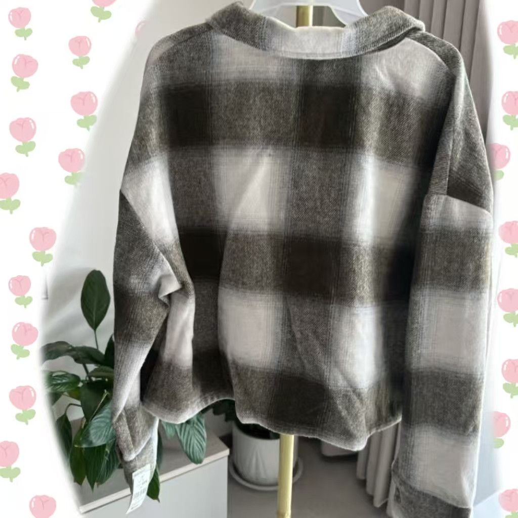 Vintage etro Olive Green Gradient Plaid Wool Blend Shirt Jacket Size US M / EU 48-50 / 2 - 3 Thumbnail