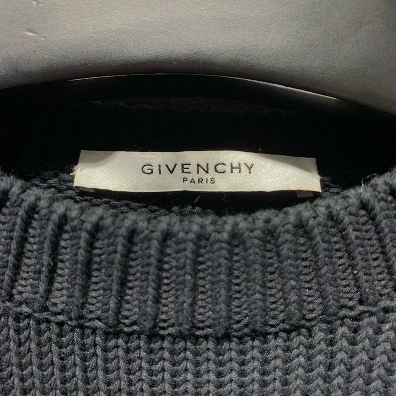Givenchy Givenchy Black Distressed Knit Sweater 2506-Nextarrow Size US S / EU 44-46 / 1 - 2 Thumbnail