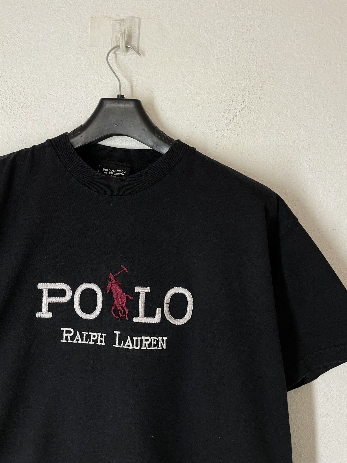 Polo Ralph Lauren Vintage 90s Polo Jeans co ralph lauren USA T shirt big logo Size US XL / EU 56 / 4 - 2 Thumbnail