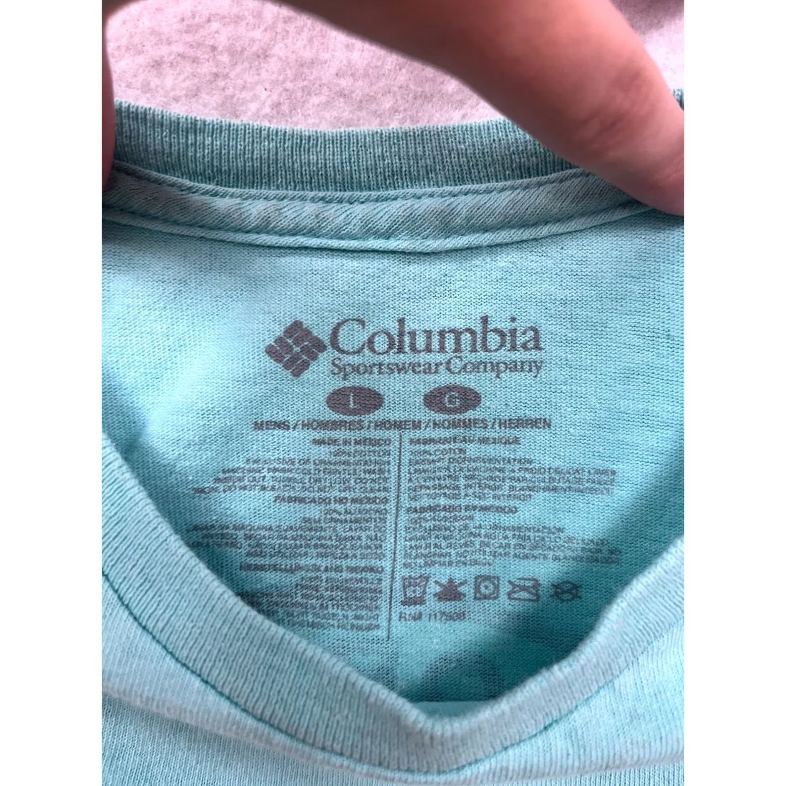 Vintage Columbia PFG T-shirt Mint Green L Unisex Adults Short Sleeve Graphic Crew Neck Mens Womens Size US L / EU 52-54 / 3 - 3 Thumbnail