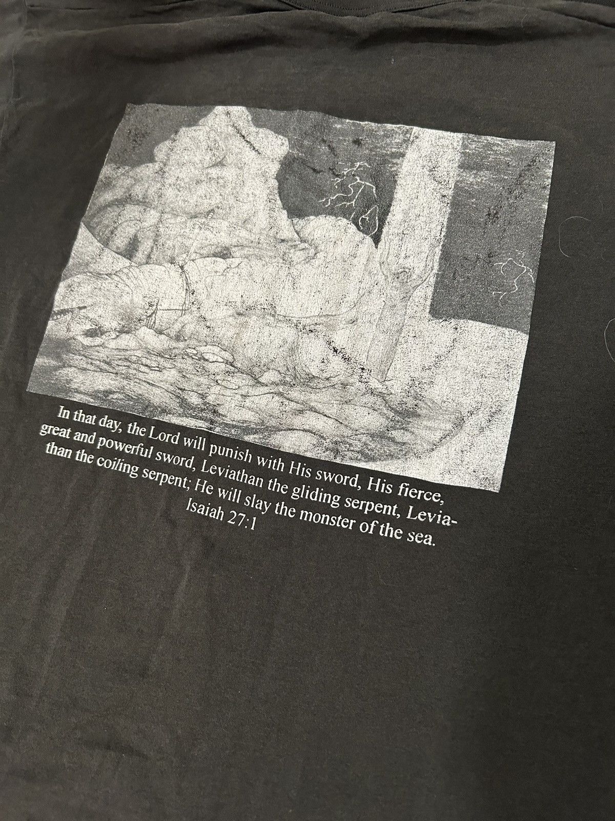 Vintage Vtg church faded black t shirt grunge style 90s y2k ERD Size US XL / EU 56 / 4 - 5 Thumbnail