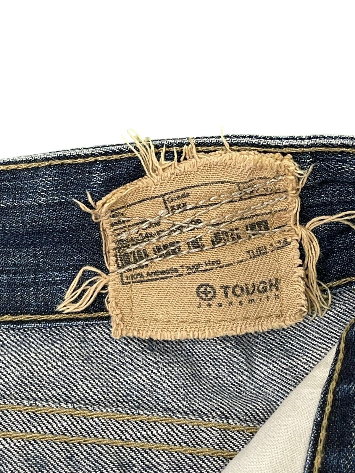 Japanese Brand Curv Leg Jeans Tough Jeans Faded Distress Regular 6🟦4 Size US 32 / EU 48 - 12 Thumbnail