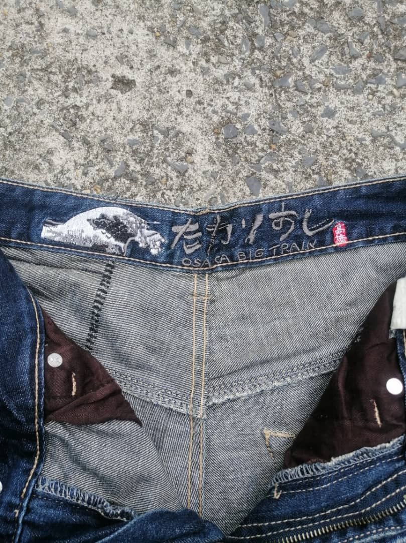 Designer × Japanese Brand Osaka Big Train Nice Design Denim Jeans Size US 29 - 6 Thumbnail