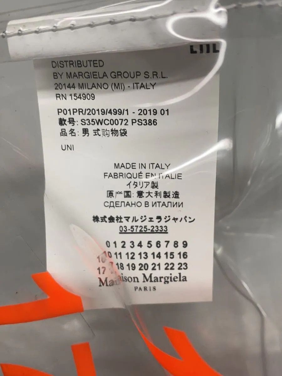 Maison Margiela SS19 PVC Logo Clear Tote Bag Size ONE SIZE - 6 Thumbnail