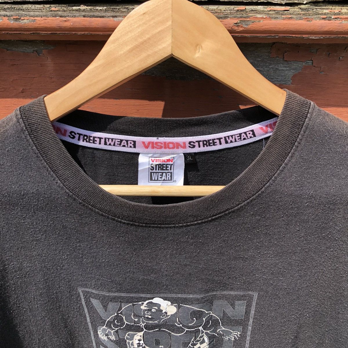 Vision Streetwear Vintage Faded Vision Streetwear Sumo 3L Tshirt Size US XXL / EU 58 / 5 - 4 Thumbnail