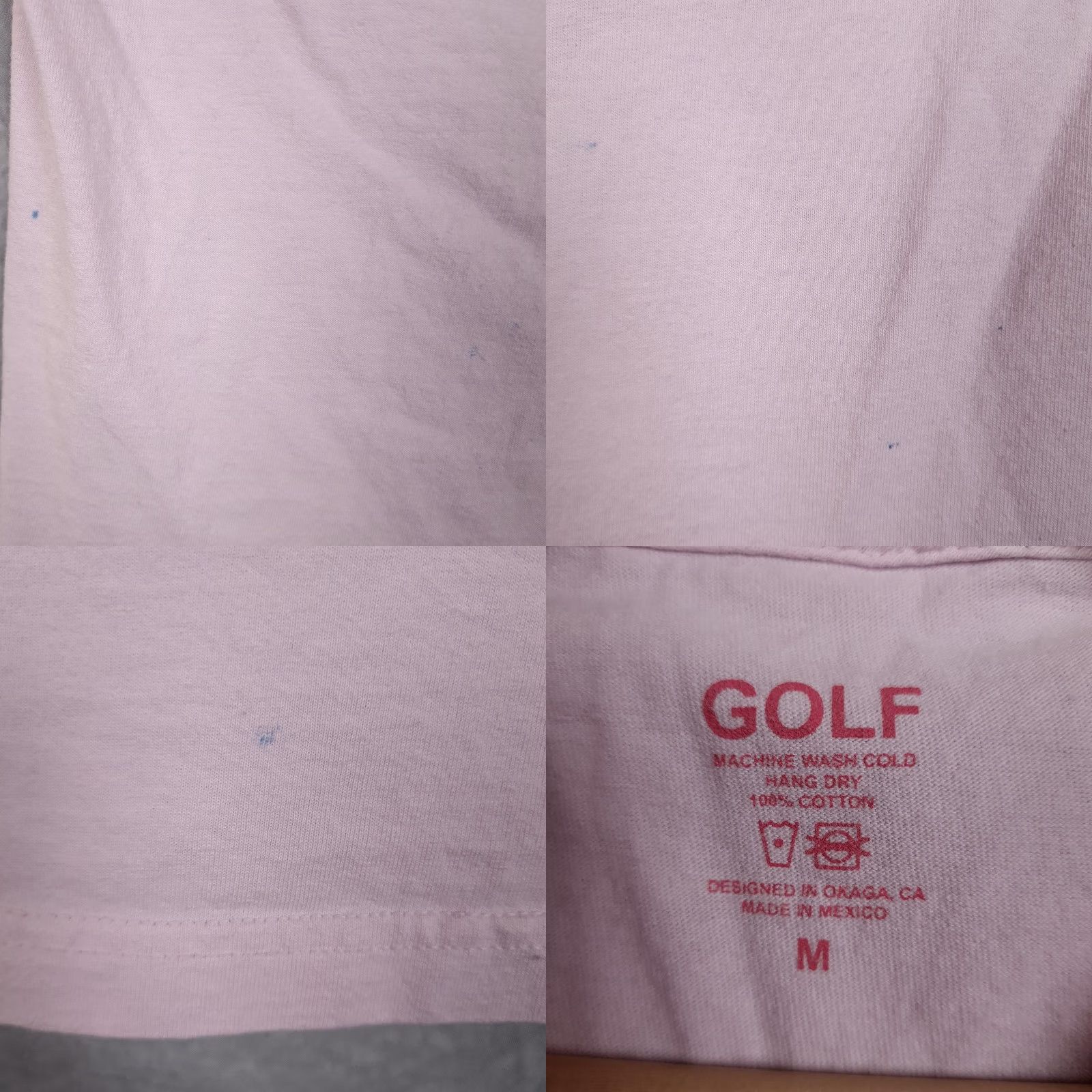 Golf Wang VINTAGE GOLF Shirt Mens M Pink Bee Flower Boy Tyler Creator Shirt Size US M / EU 48-50 / 2 - 11 Thumbnail