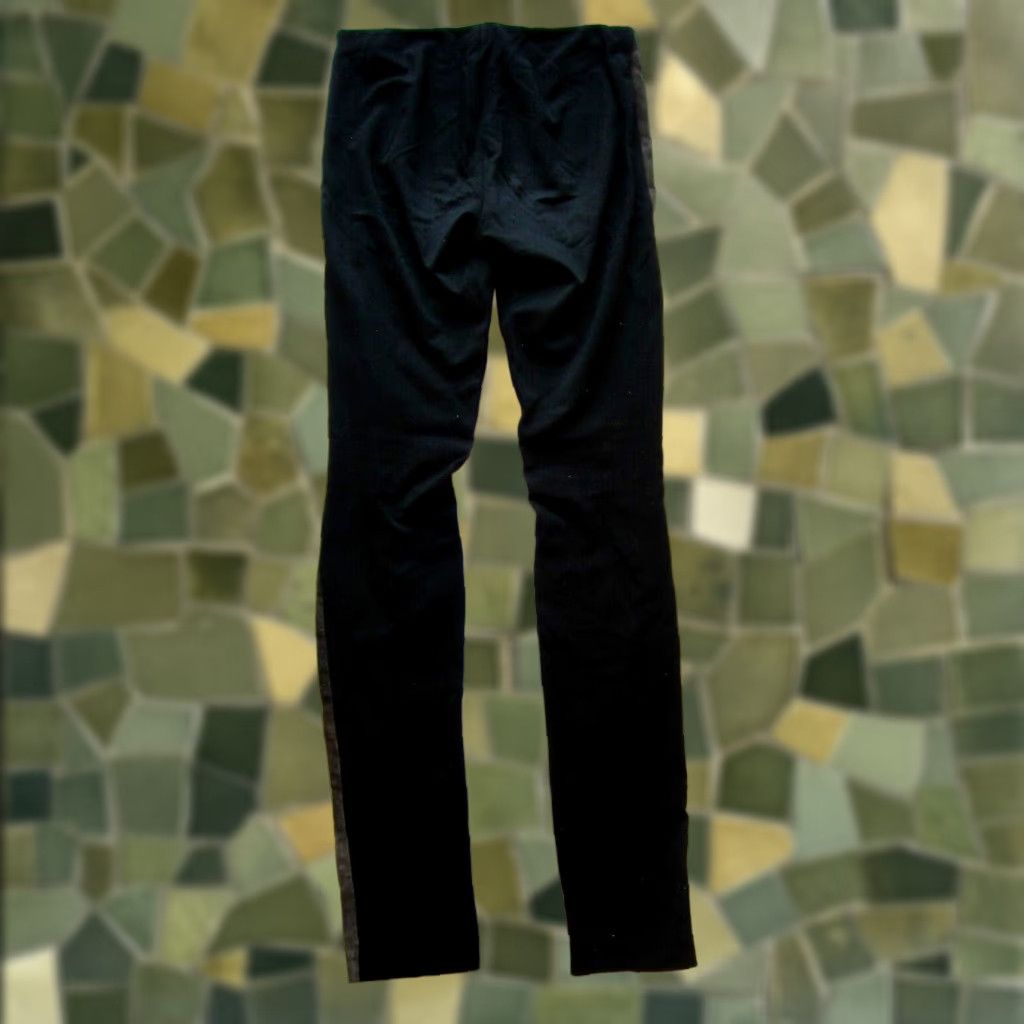 Anthropologie LA FEE VERTE Anthropologie Grey 100% Leather Stretch Skinny Pant Medium Pants Women Size 32" / US 10 / IT 46 - 1 Thumbnail