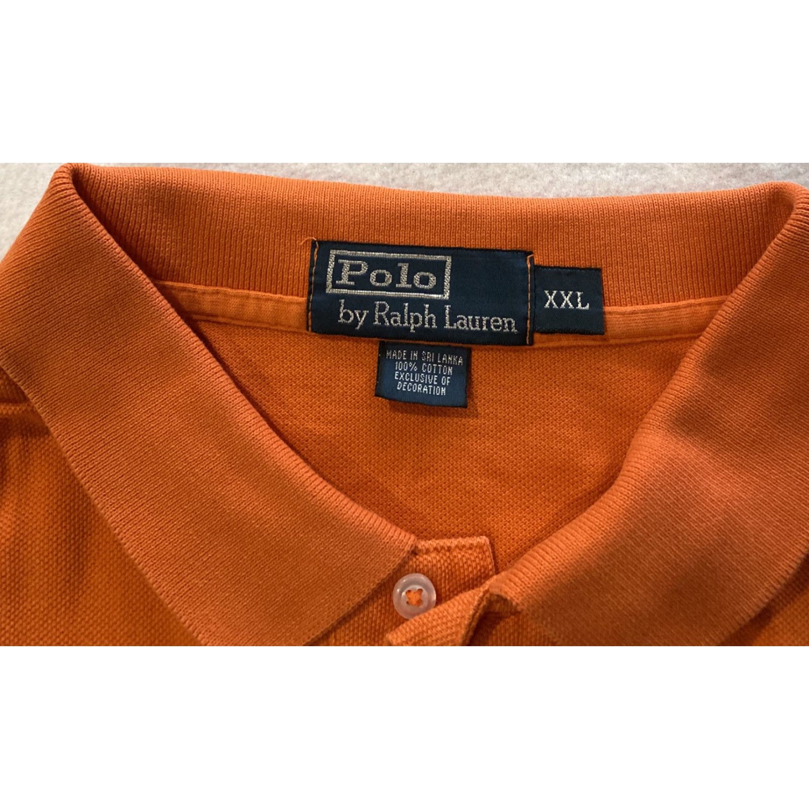 Polo Ralph Lauren Polo Ralph Lauren Polo Shirt Men’s XXL Orange Short Sleeve Casual Regular Fit Logo 100% Cotton Knit Button Collar Polo Shirt Mens Size US XXL / EU 58 / 5 - 3 Thumbnail