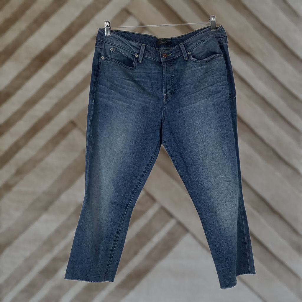 Vintage LEVEL 99 - Womens 31 Blue Denim Frayed Hem Jeans Size 24" / US 00 / IT 34 - 1 Thumbnail