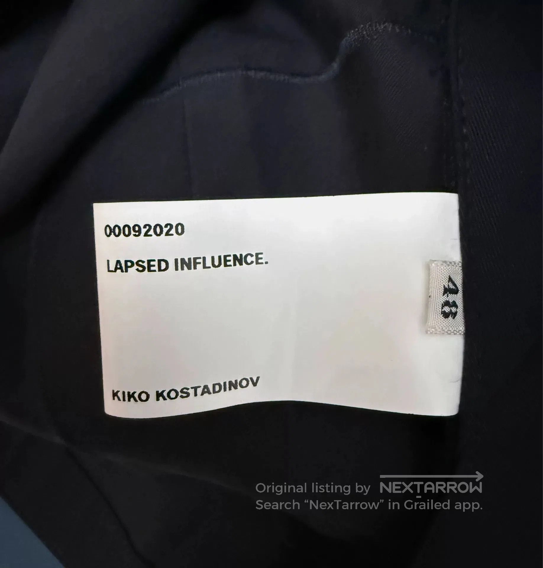 Kiko Kostadinov KIKO KOSTADINOV TRIPLE DART ZIP JACKET. Size US L / EU 52-54 / 3 - 4 Thumbnail
