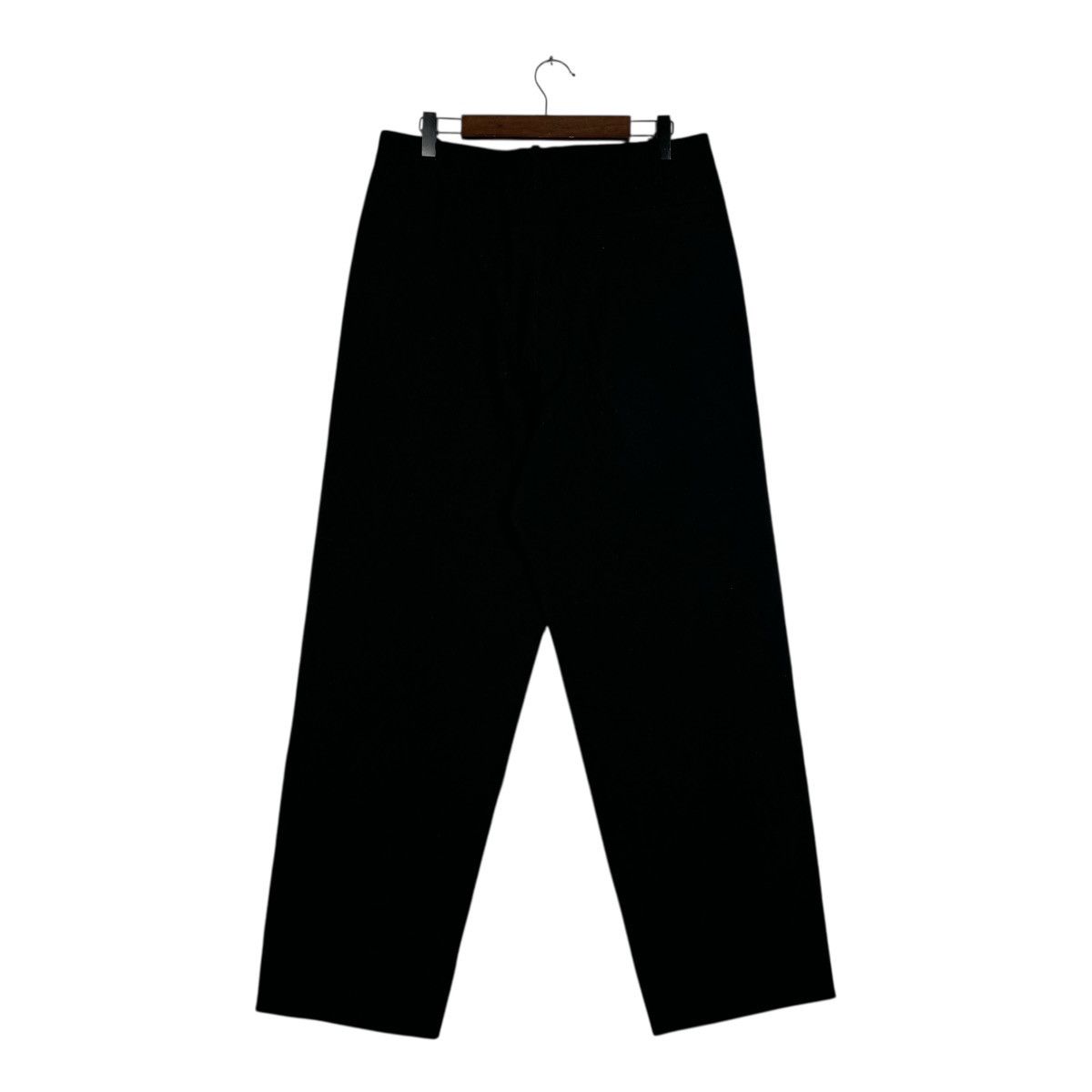 Giorgio Armani Vintage Giorgio Armani Wide Leg Trousers Black Wool Size US 31 - 11 Thumbnail