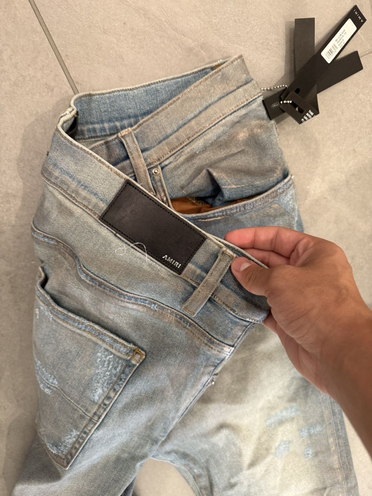Amiri Amiri Clay Indigo Neon Plaid Mx1 Jeans Size US 33 - 6 Thumbnail