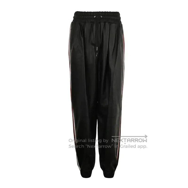 Miu Miu Miu Miu Black Lambskin Embroidered Logo Casual Pants . Size 23" - 1 Thumbnail