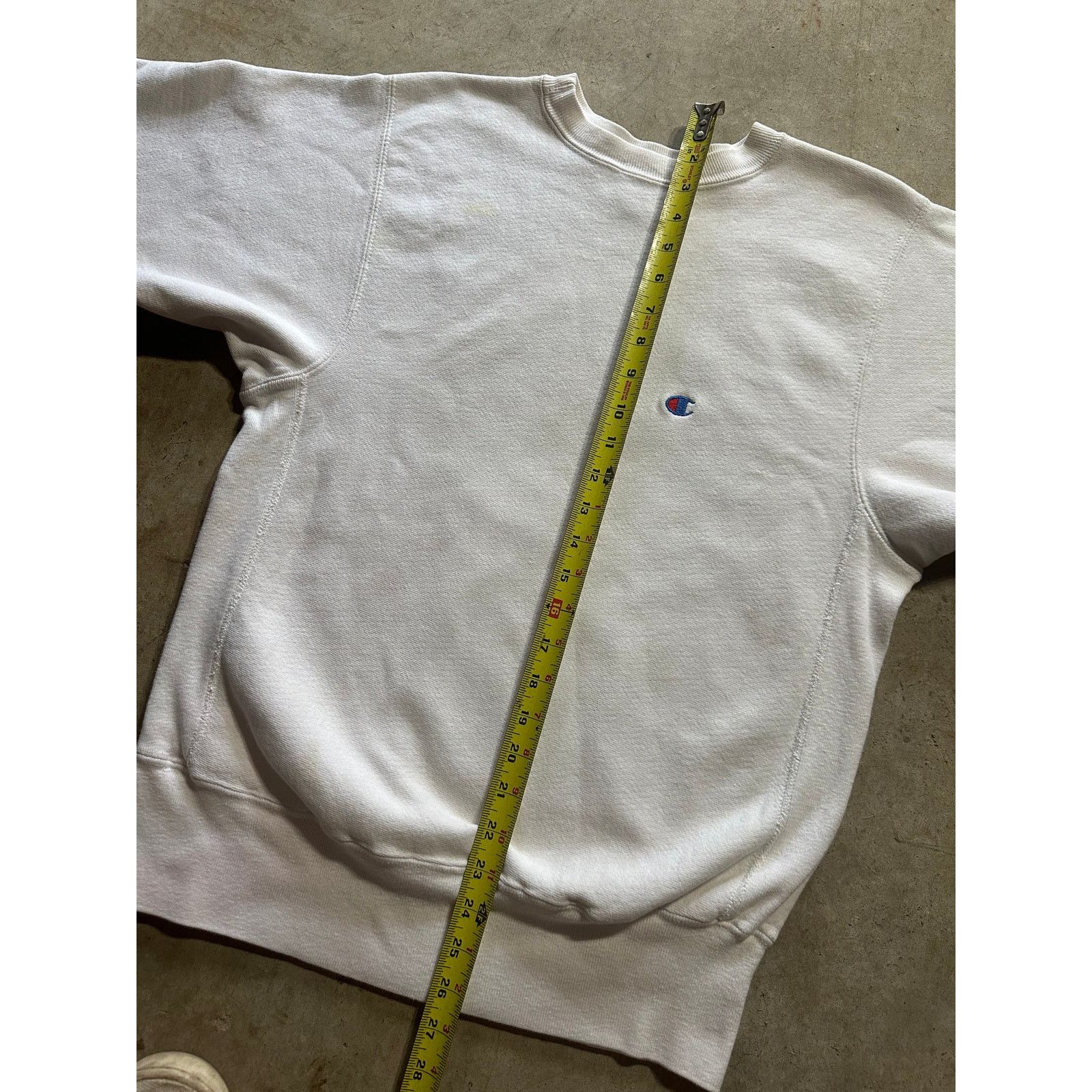 Champion × Vintage Vintage Champion Reverse Weave White Heavyweight Sweatshirt Size US M / EU 48-50 / 2 - 7 Thumbnail