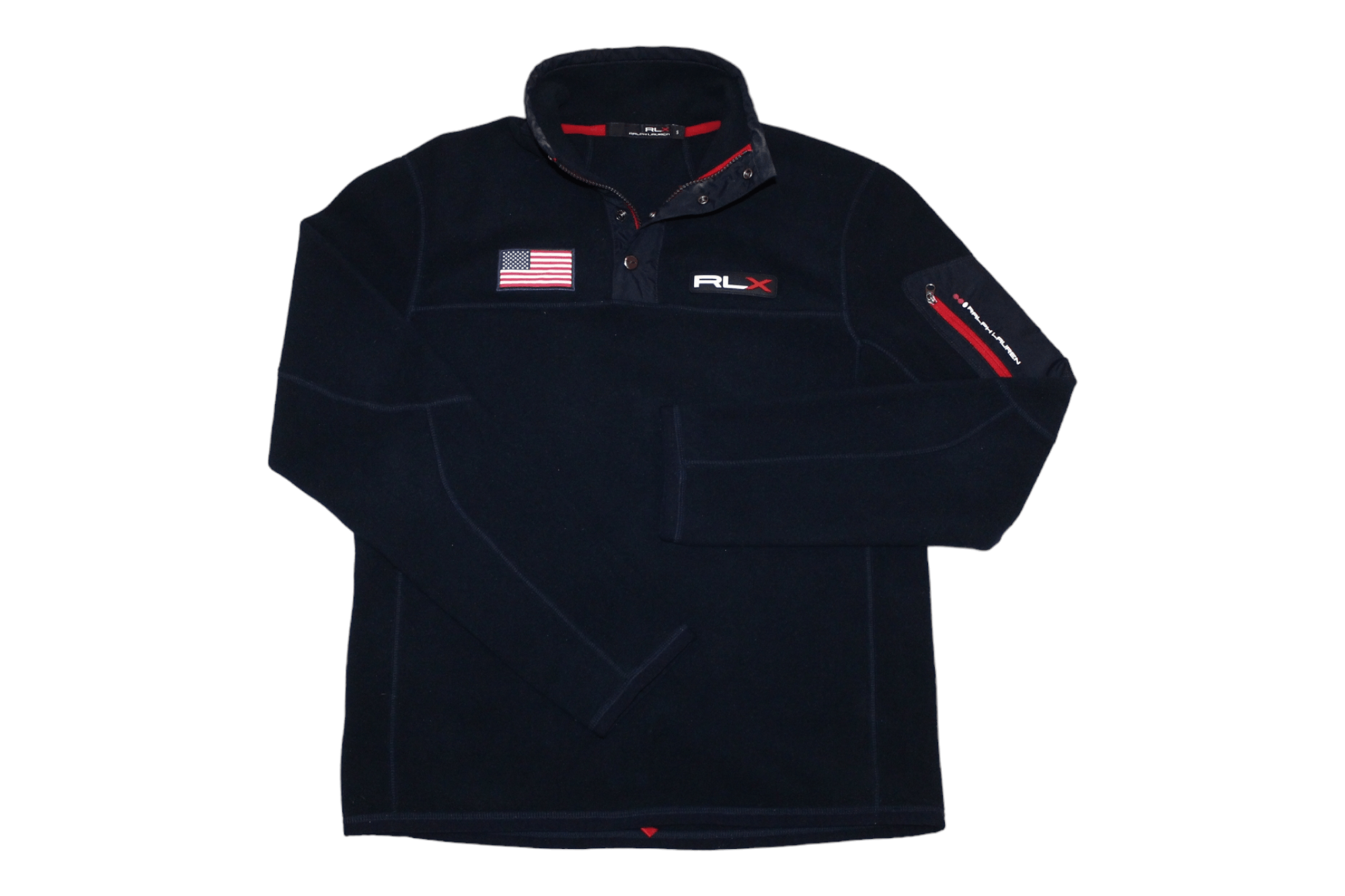 Polo Ralph Lauren VTG🔥 RLX Sport R.L. USA Team Polartec Pullover Fleece Size US S / EU 44-46 / 1 - 7 Thumbnail