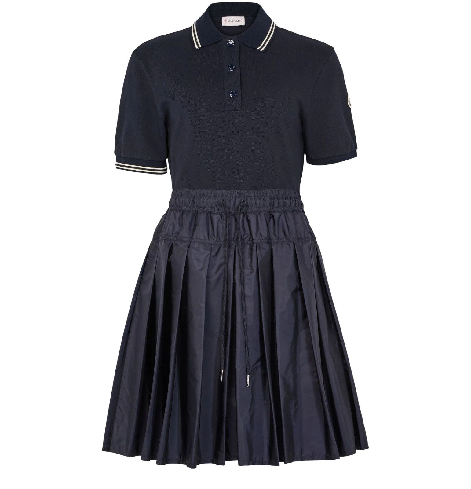 MONCLER Women's Navy Midi Dress New