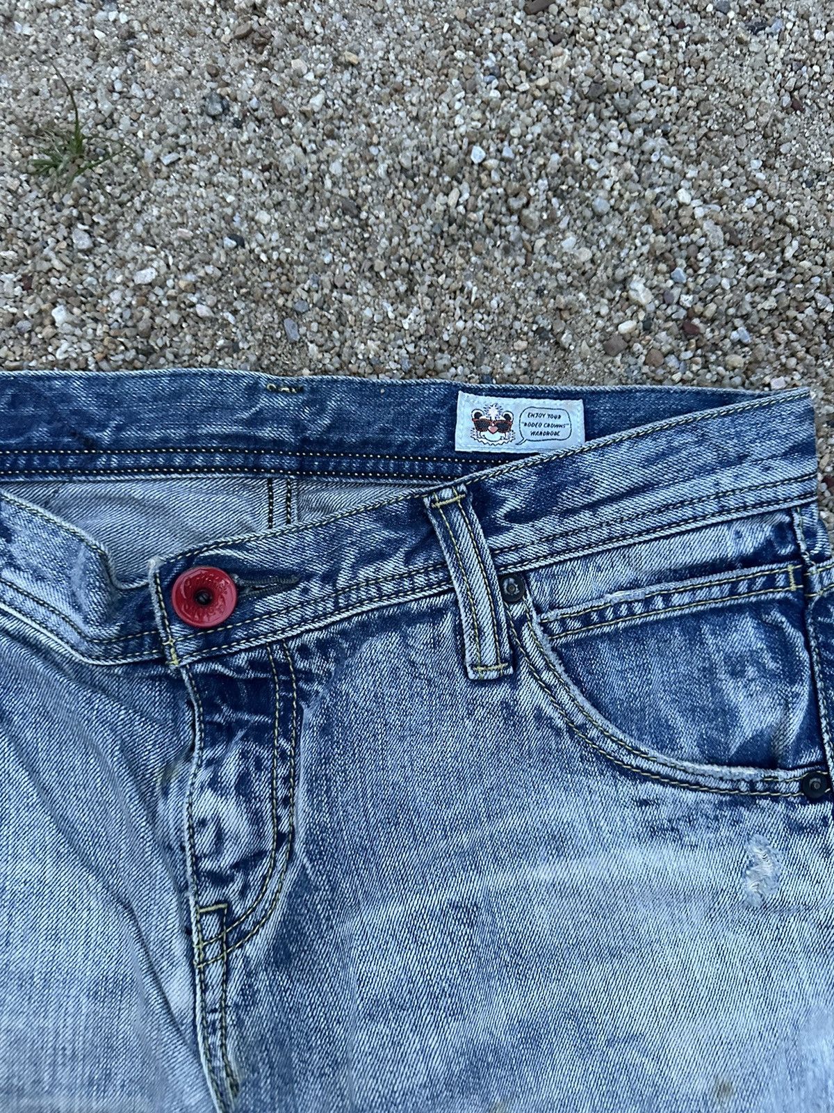 Japanese Brand Rodeo Crowns distressed denim Size US 32 / EU 48 - 4 Thumbnail