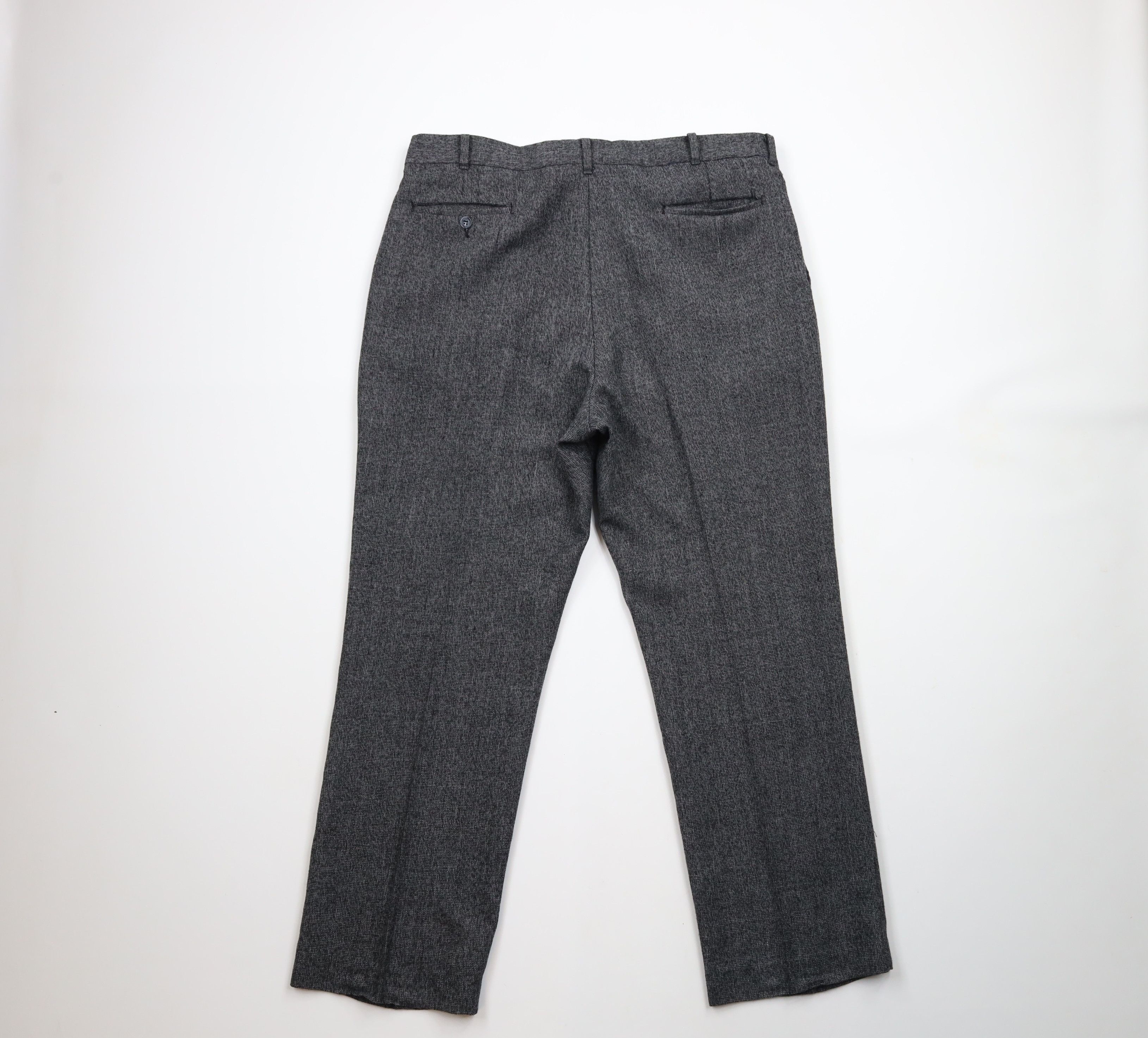 Vintage Vintage 70s Streetwear Wool Tweed Flared Chino Pants USA Size US 37 - 10 Thumbnail