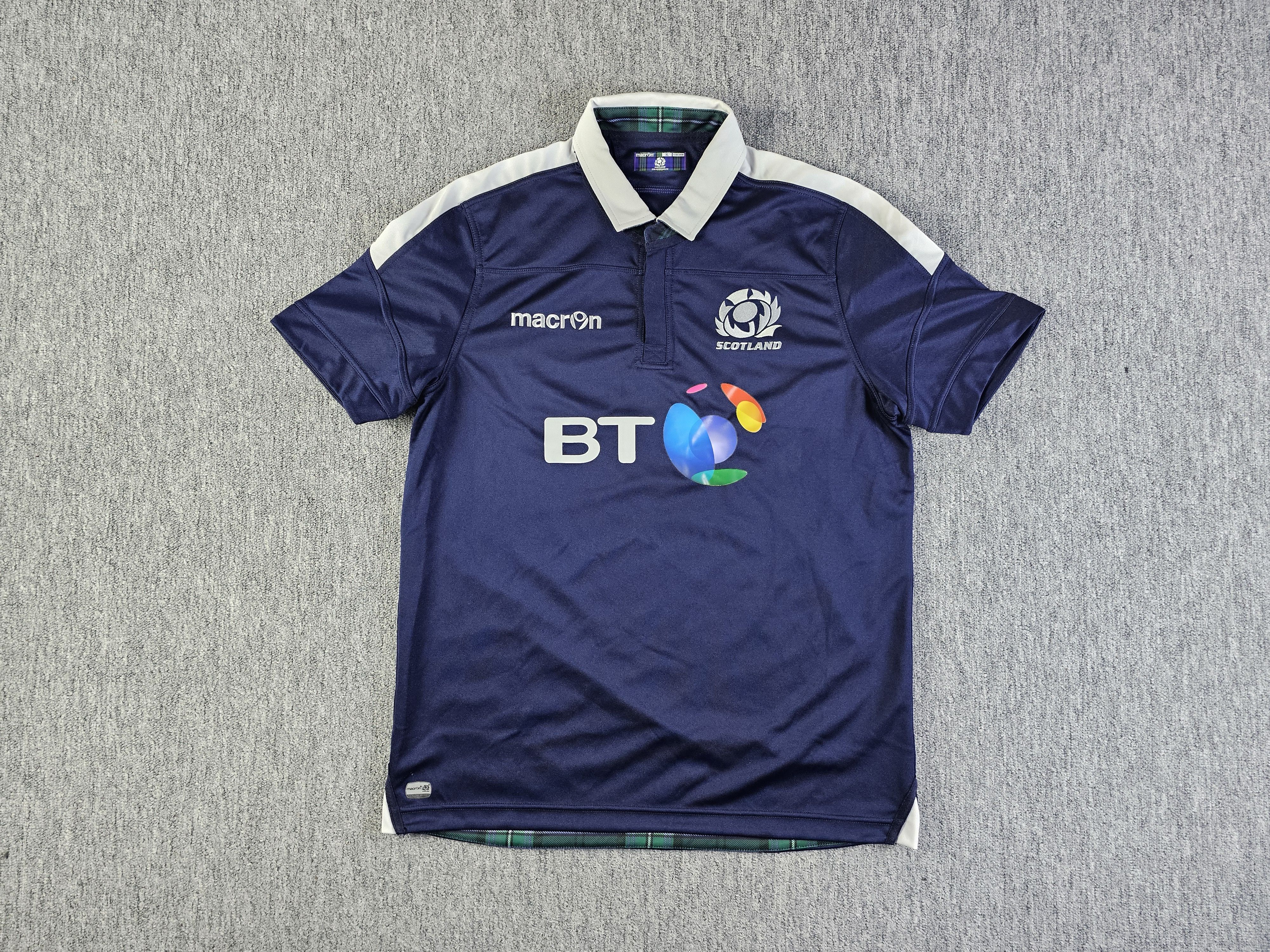 Macron Macron Scotland Rugby Union 2018/19 Home Jersey BT Navy 2XL Size US XL / EU 56 / 4 - 5 Thumbnail