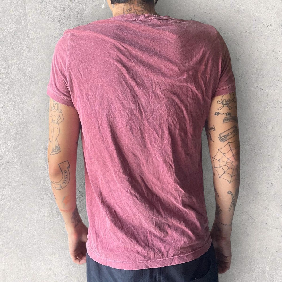 Tom Ford YSL Velour Logo Print T Shirt Size US S / EU 44-46 / 1 - 7 Thumbnail