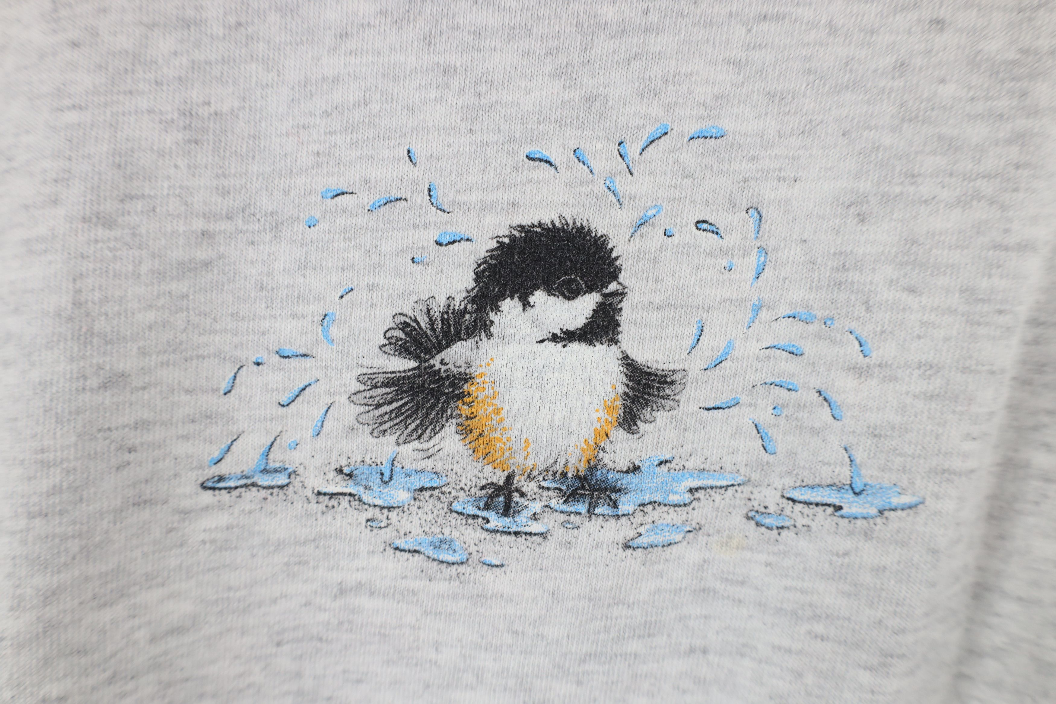 Vintage Vintage 90s Streetwear Layered Bird Flower T-Shirt USA Size M / US 6-8 / IT 42-44 - 11 Thumbnail
