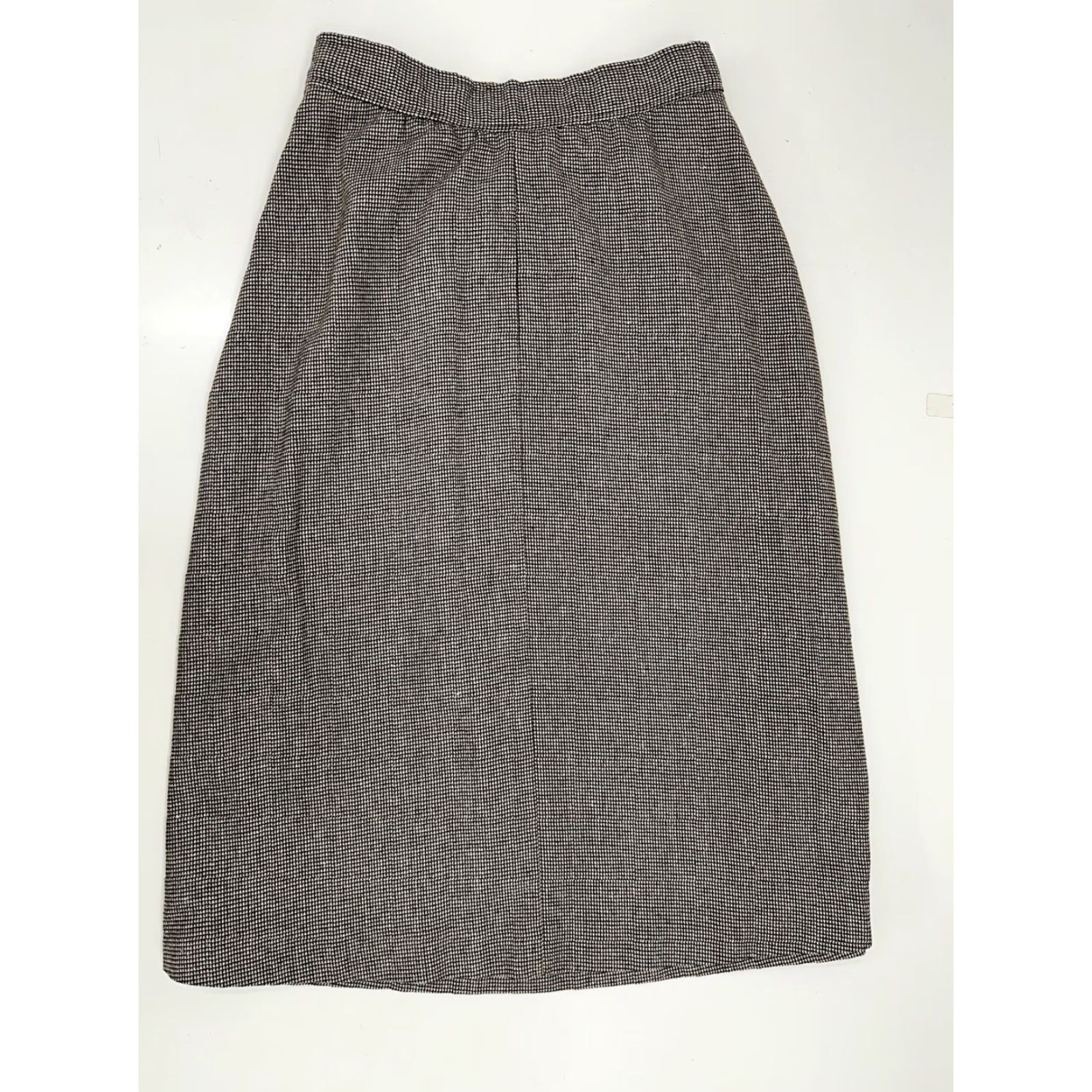 Vintage VINTAGE Daniel Place Skirt Womens Size 11 Brown Wool Blend Pleated Midi 80s 90s Womens Brown Wool Blend Pleated Midi Skirt Size 32" / US 10 / IT 46 - 6 Thumbnail