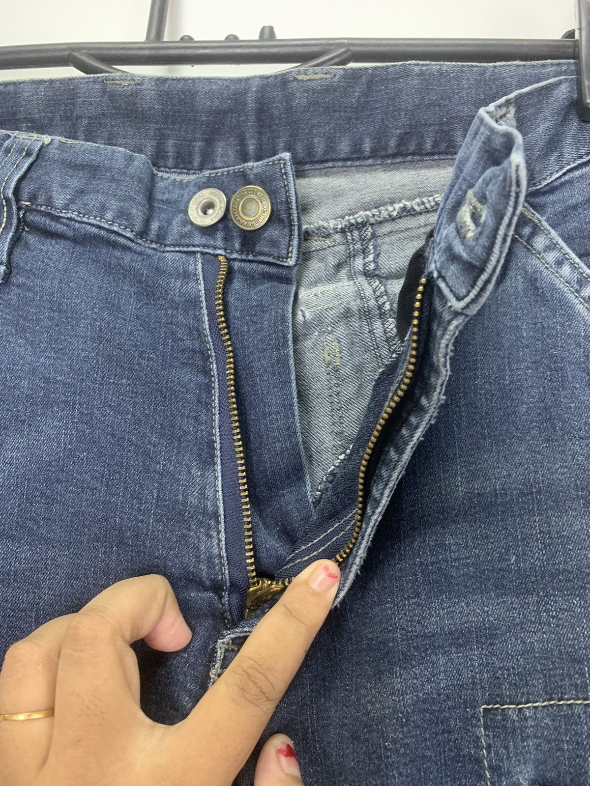 Japanese Brand × Vintage Vintage Cargo denim pant Size US 30 / EU 46 - 8 Thumbnail