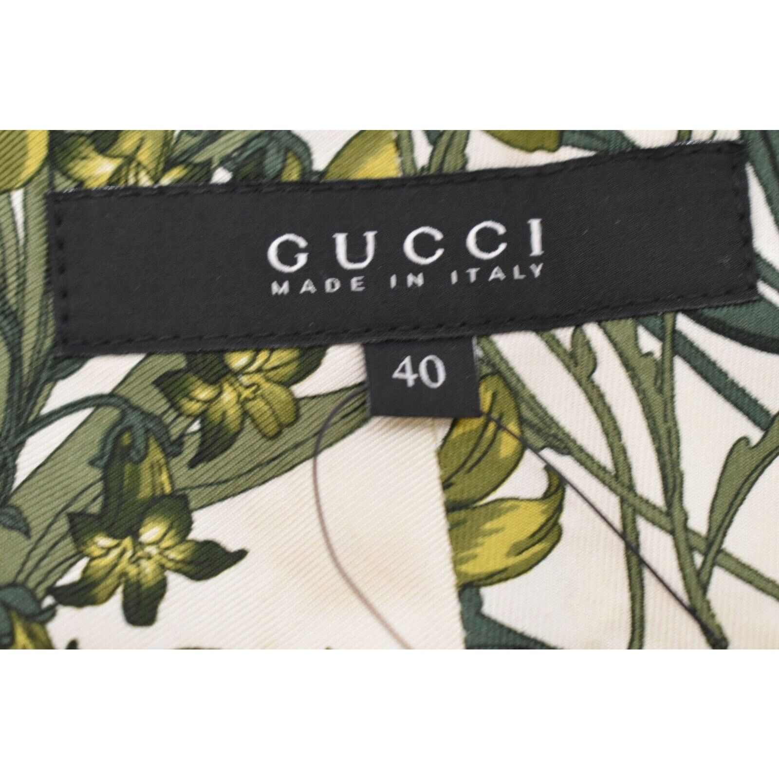 Gucci GUCCI OFF WHITE LINEN STRIPE BELTED 2 X BUCKLE SHORTS 40 IT Size 31" - 8 Thumbnail